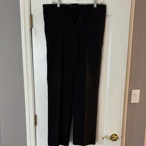 Kenneth Cole Men's Classic Black Trousers